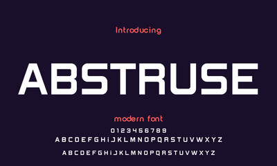 Digital Abstract minimal modern alphabet fonts for logo. Typography technology electronic digital music future creative font. vector illustration.