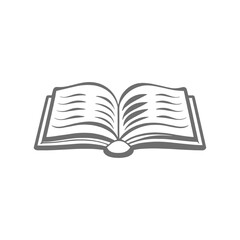 Open Book Icon Design Illustration