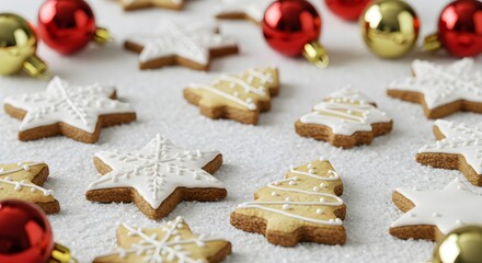 Decorated christmas cookies