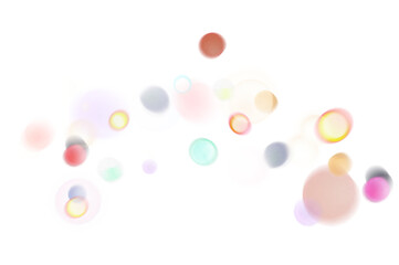 Christmas Bokeh shine blurred cutout on transparent background, shining star dust particles Bokeh shape flares glowing, png image 