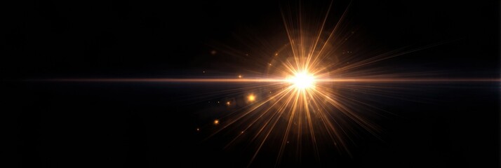 Fototapeta premium Premium High-Quality Light Flare with Golden Rays Overlay for Modern Branding and Marketing Inspiring Growth and Peak Performance Campaigns