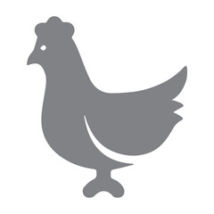 Chicken silhouette icon