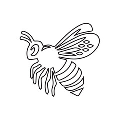 Bee Outline Illustration