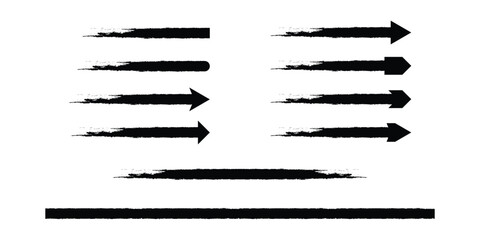 Brush element design vector illustrations.