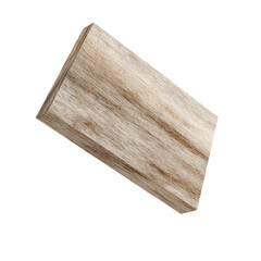 Light beige wooden plank, angled view