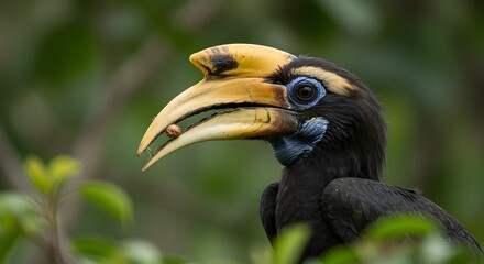 Hornbill bird portrait