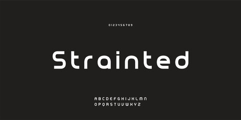 Obraz premium modern creative alphabet. Future fonts style. Typography uppercase and lowercase fonts. vector illustration.