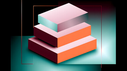 background with shifting transparent shapes and blurred rainbow light effects