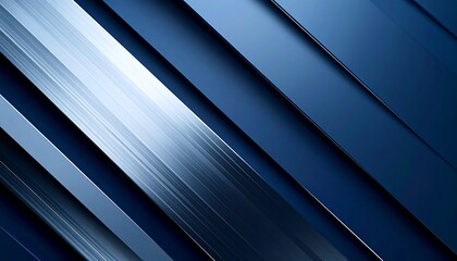 Obraz premium Abstract diagonal lines of blue and gray metal