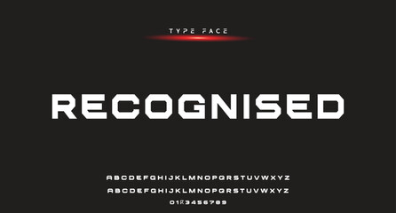 Abstract Fashion alphabet letters font logo. Minimal modern urban fonts for logo, brand etc. Typography typeface uppercase lowercase and number. vector illustration.