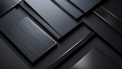 Dark gray rectangular objects abstract pattern