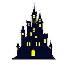Obraz premium vector illustration of castle