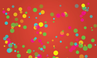 Abstract green and yellow circle pattern on white background backdrop