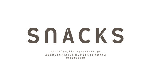 Modern Bold Font. Sans Serif Font. Regular Uppercase Lowercase Typography urban style alphabet fonts for fashion, sport, technology, digital, movie, logo design, vector illustration