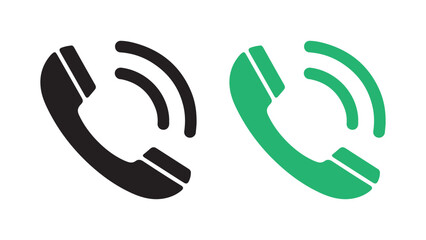 Classic Telephone Handset Icon vector illustration