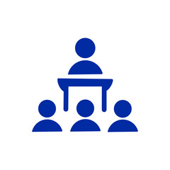 Conference and Speech Icon / 会議・スピーチのアイコン（講演・説明会・リーダーシップ）