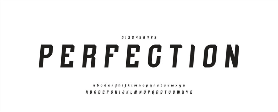 Modern Bold Font. Sans Serif Font. Regular Uppercase Lowercase Typography urban style alphabet fonts for fashion, sport, technology, digital, movie, logo design, vector illustration