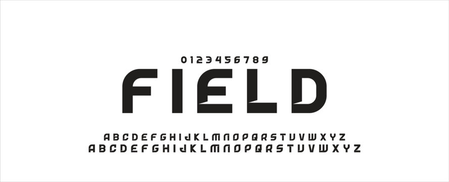 Modern Bold Font. Sans Serif Font. Regular Uppercase Lowercase Typography urban style alphabet fonts for fashion, sport, technology, digital, movie, logo design, vector illustration