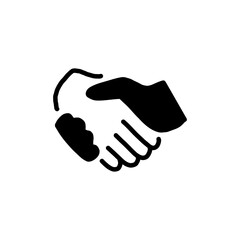 Handshake Partnership Icon / 握手とパートナーシップのアイコン（契約・信頼・協力）	