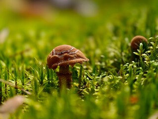 mushroom in the grass