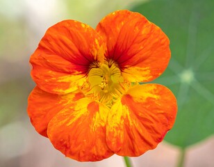 Fototapeta premium Close-up of vibrant orange flower (3)