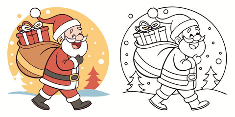  a red Santa hat for a merry holiday celebration illustration