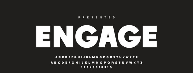 Font alphabet creative modern with black dots, letters A, B, C, D, E, F, G, H, I, J, K, L, M, N, O, P, Q, R, S, T, U, V, W, X, Y, Z and numerals 0, 1, 2, 3, 4, 5, 6, 7, 8, 9, vector illustration 10EPS © Mark