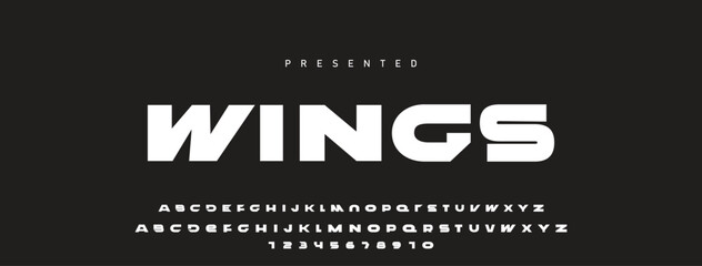 Font alphabet creative modern with black dots, letters A, B, C, D, E, F, G, H, I, J, K, L, M, N, O, P, Q, R, S, T, U, V, W, X, Y, Z and numerals 0, 1, 2, 3, 4, 5, 6, 7, 8, 9, vector illustration 10EPS © Mark