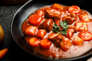 Gulasch or Goulash. Perfect for recipe, article, or any commercial purposes.