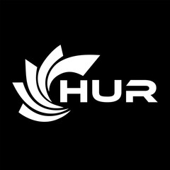 HUR letter design. HUR letter technology logo design. HUR Monogram logo design for an entrepreneur and business