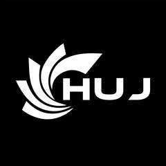 HUJ letter design. HUJ letter technology logo design. HUJ Monogram logo design for an entrepreneur and business