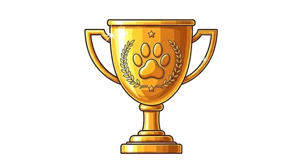 Golden Trophy for Animal Champions.