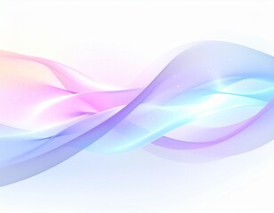 Obraz premium Dreamy aurora-inspired flowing lights with colorful gradient abstract background illustration