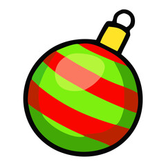christmas ball vector illustration