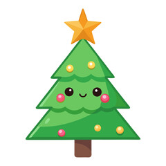 Fototapeta premium christmas tree vector illustration
