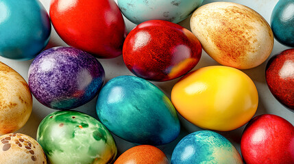 colorful easter eggs candy
