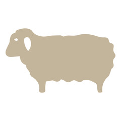 Simple Sheep Silhouette