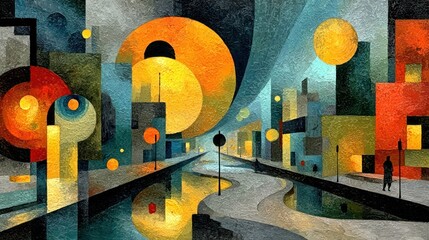 Abstract Scene With Dimensional Depth © Usama