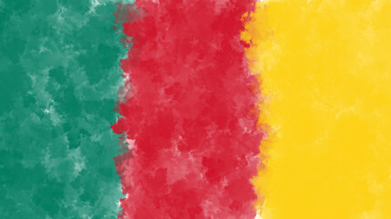 Abstract Green Red Yellow Vertical Gradient Background.