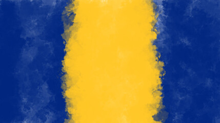 Abstract Painted Vertical Stripe Background – Yellow and Blue.