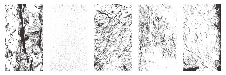 Rough distressed wood textures. Cracked plank backgrounds and grainy vector overlays. Grunge bg