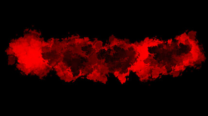 Dark Red Smoke Cloud Effect on Black Background Creating Dramatic Abstract Fire and Horror Atmosphere.