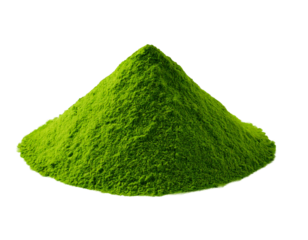 green grass on white background