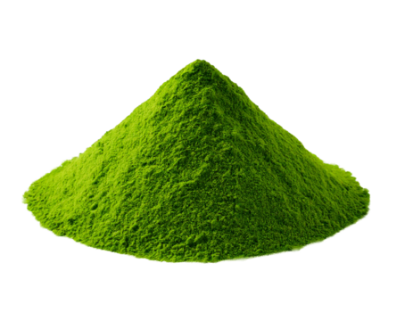 green grass on white background