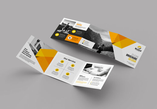 Creative Business Square Trifold Brochure Layout