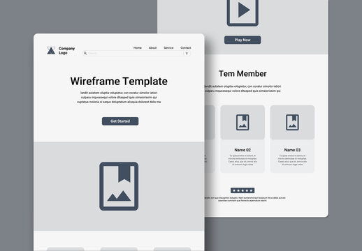 Wireframe Template Layout