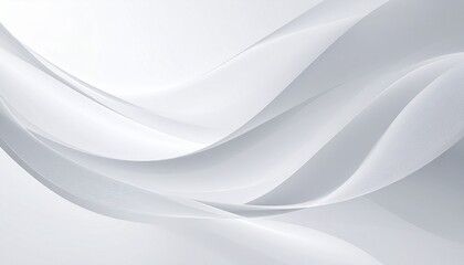 Smooth white fabric drape