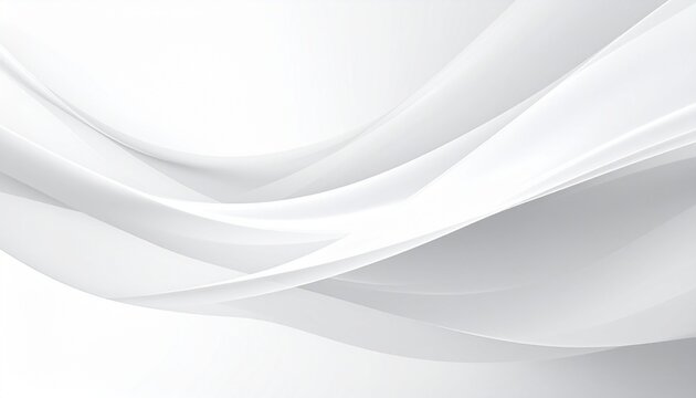 Smooth white fabric drape