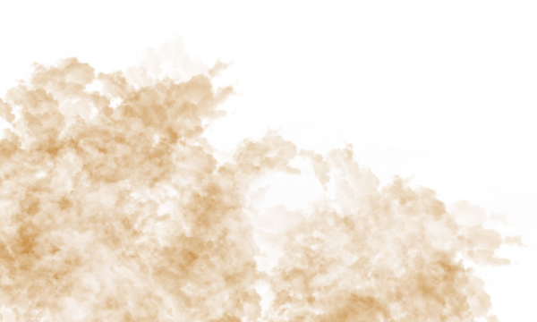 A visual representation of a cloud formation with a dark background and earthy undertones in the foreground