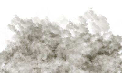 Abstract depiction of landmass with dark regions and muted yellow green tones in the foreground